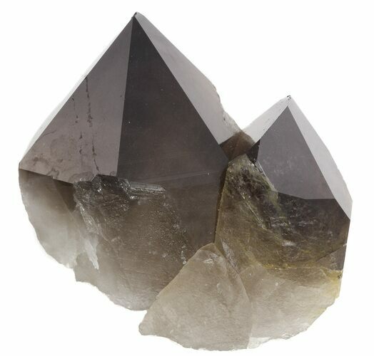 Double Smoky Quartz Crystal Points- Brazil #48339